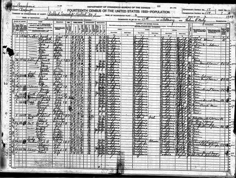 File:1920 census pa venango richland d139 pg7.jpg