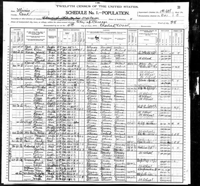 File:1900 census il cook chicago ward 28 ed 841 pg 6.jpg