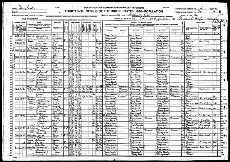 File:1920 Census MD Baltimore Ward20 d350 p8.jpg