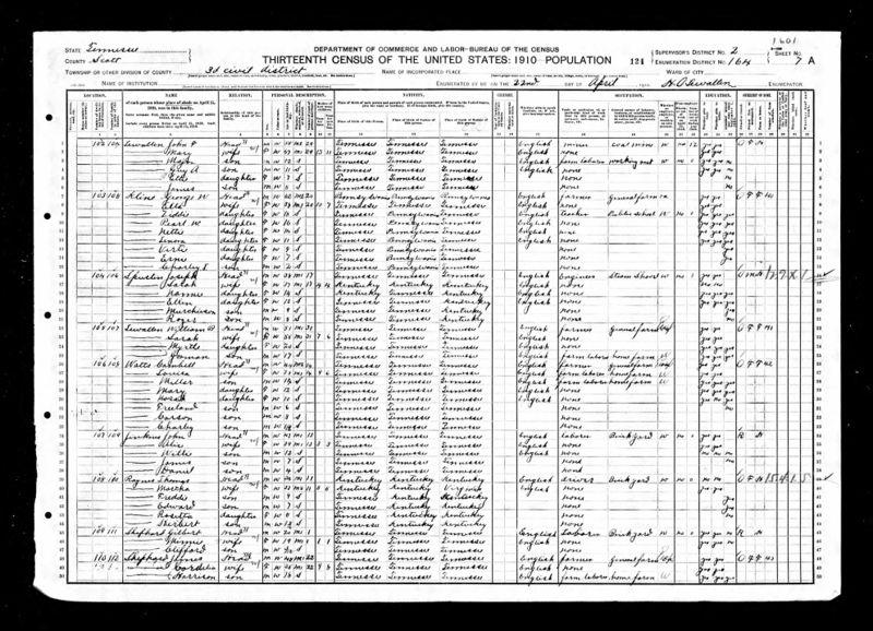 File:1910 US census TN Scott, Enum Dist 164 p.13 anc.jpg
