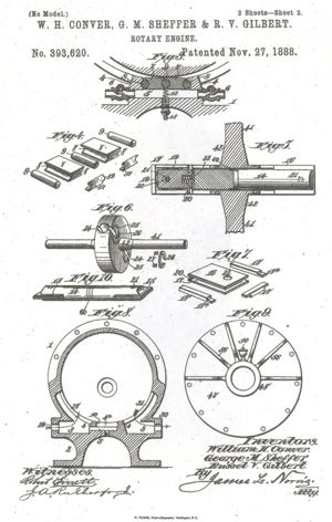 Rotary Engine diagram sheet 2, patented 27 Nov 1888.jpg