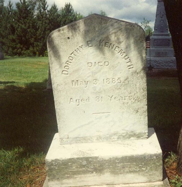 File:Gravestone Dorothy Schinderwolf Kennemuth, Phipps Cem.jpg
