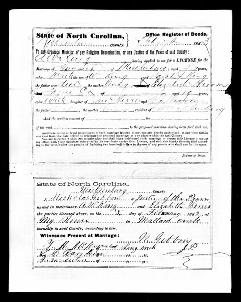 File:Marriage License Alfonso William King Margaret Elizabeth Herron.jpg