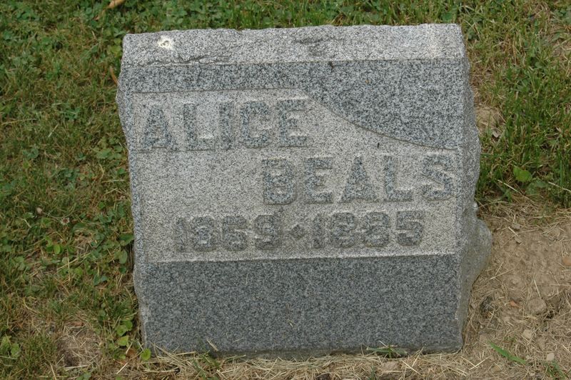 File:Gravestone Alice Beals,dau of Hiram & Sarah.jpg