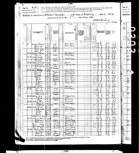 File:1880 census nc montgomery mt gilead dist 127 pg 6.jpg