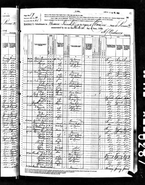 File:1880 census pa clarion beaver dist 64 pg 66.jpg