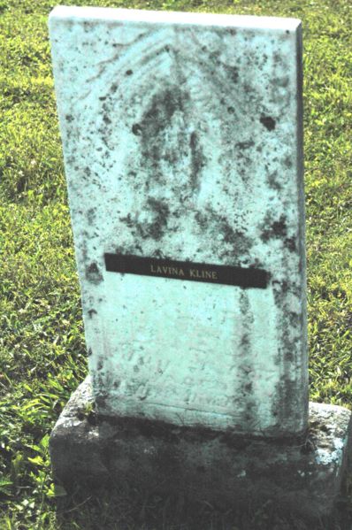File:Gravestone Lavina Wentling Kline.jpg