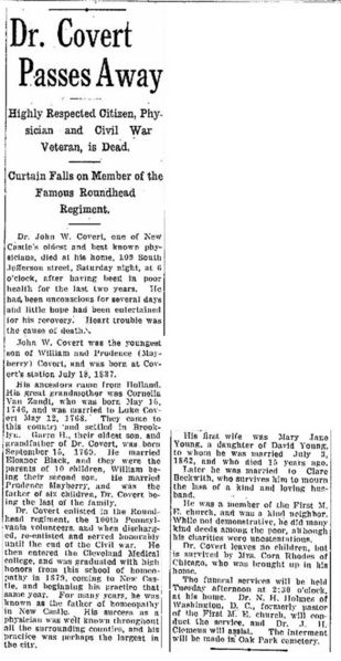 File:Dr John W Covert Obit text .jpg