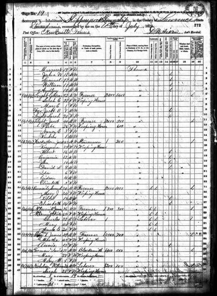 File:1870 census pa lawrence slippery rock pg19.jpg