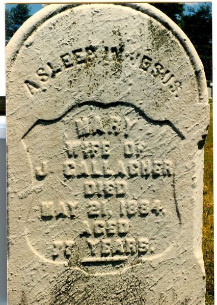 File:Gravestone, Mary Albright .jpg