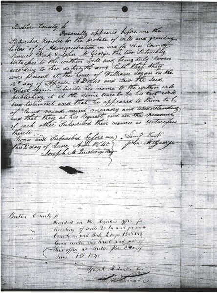 File:Krist and McGeorge depositions , 1840 will Robert Logan.jpg