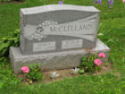 Gravestone of Ruth Wilson (Vergis)(McClelland) & Evan McClelland, Franklin Cemetery, Sugar Creek Twp., Venango Co. PA