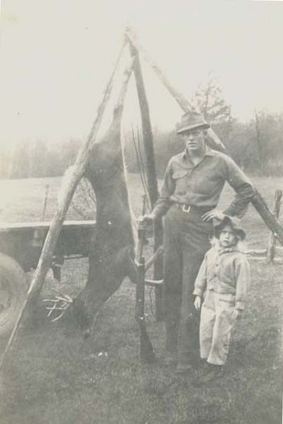 File:John T Wilson, Betsy, deer.jpg