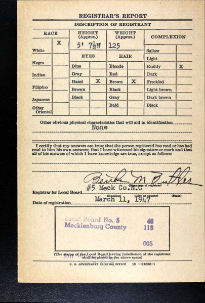 File:WW II draft card John Paul King back side.jpg