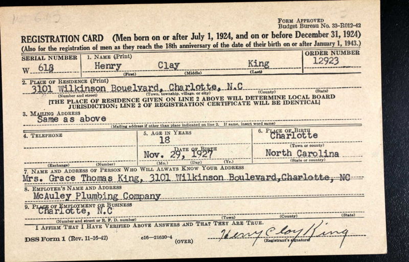 File:WW II draft card Henry Clay King.jpg