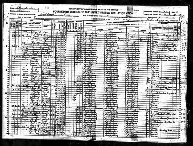 File:1920 census pa clarion ashland dist 55 pg 3.jpg