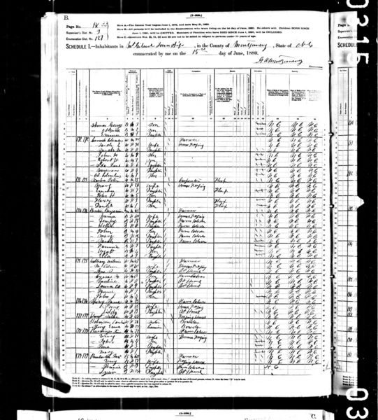 File:1880 census nc montgomery mount gilead dist 127 pg 18.jpg
