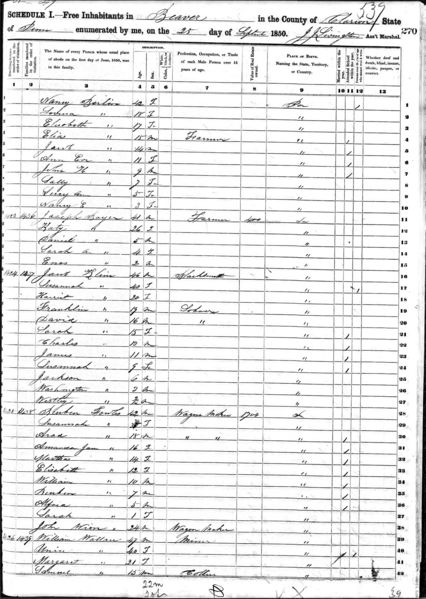 File:1850 census pa clarion beaver pg 539-270.jpg