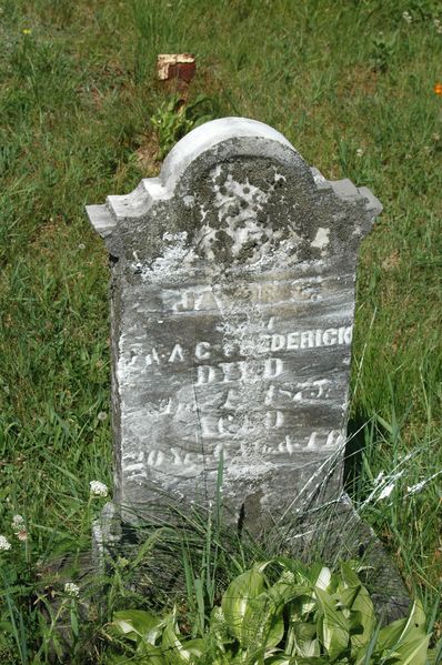 File:Gravestone Jacob C son of J & A C Frederick.jpg