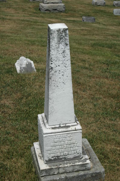 File:Gravestone Lizzie Kline wife of Simon Korb.jpg