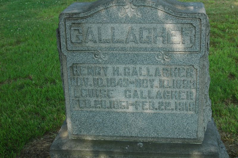 File:Gravestone Henry H & Louise Gallagher.jpg