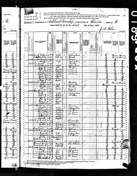 File:1880 census pa clarion ashland dist 63 pg 19.jpg