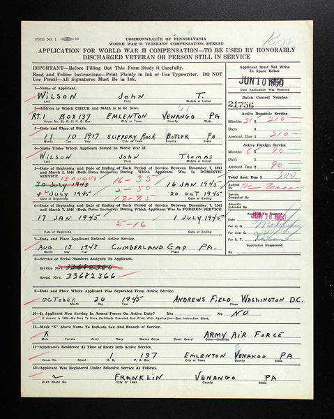 File:WWII App for compensation John Thomas Wilson.jpg
