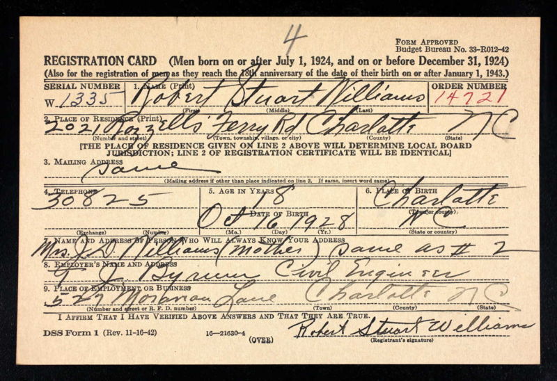 File:WW II draft card Robert Stuart Williams.jpg