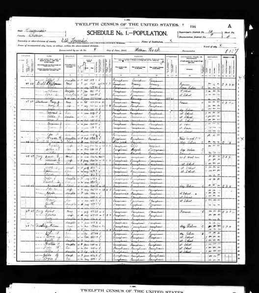 File:1900 census pa clarion elk dist 9 pg 7.jpg