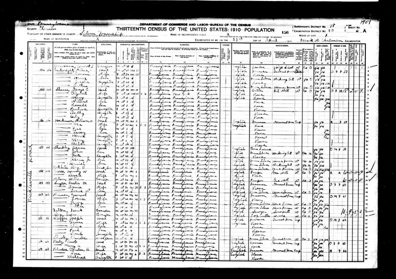 File:1910 census pa clarion salem dist 30 pg 11.jpg