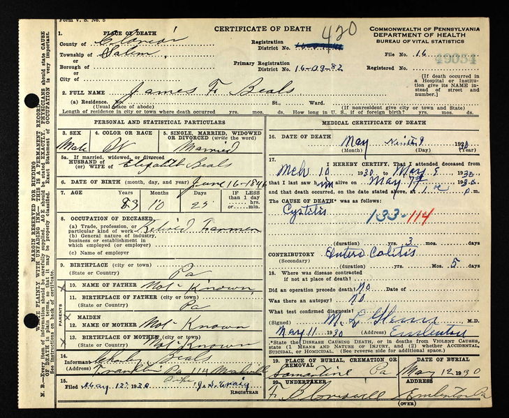 File:Death Certificate James Francis Beals.jpg