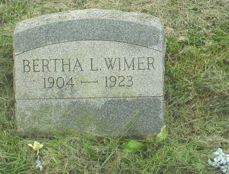 File:Gravestone Bertha L Wimer.jpg