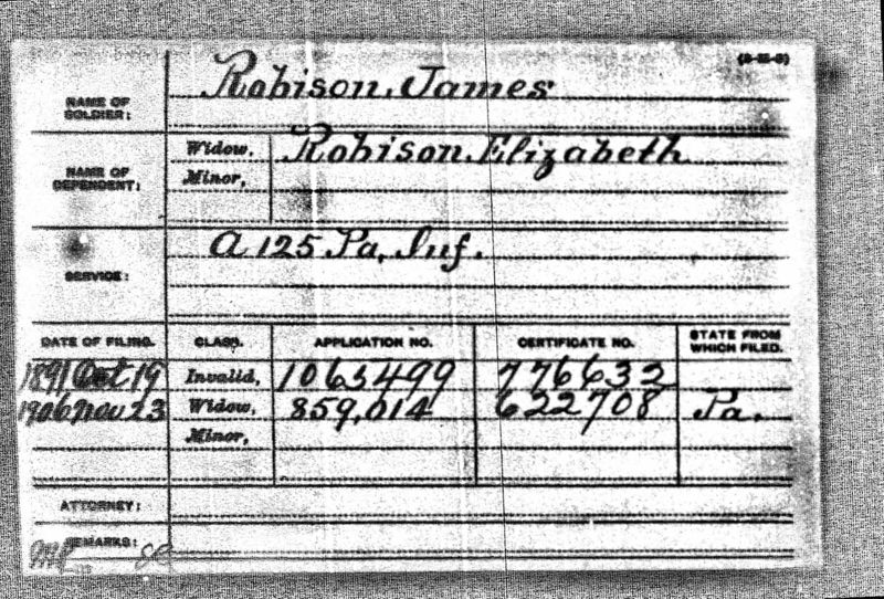 File:U.S., Civil War Pension Index General Index to Pension Files, 1861-1934 James Robison, widow Elizabeth.jpg