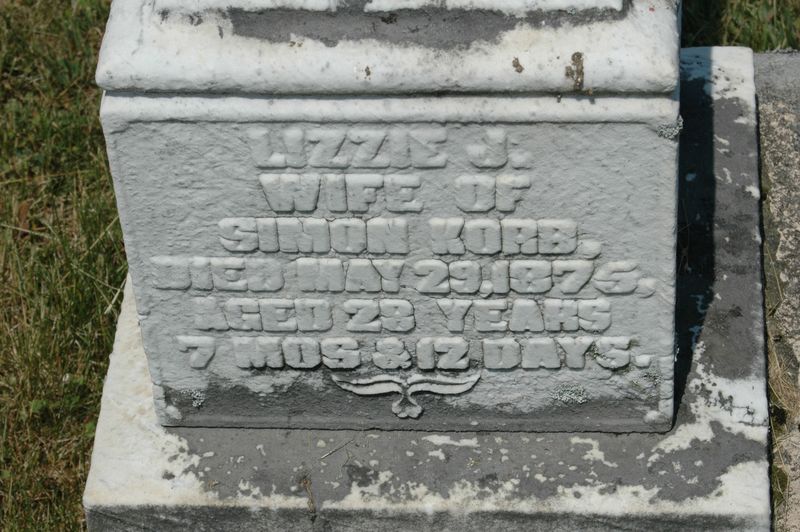 File:Gravestone Lizzie Kline Korb.jpg