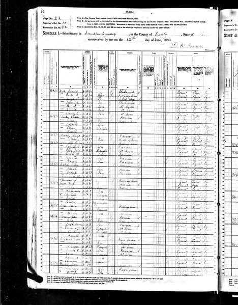 File:1880 census pa butler franklin dist 42 pg 22.jpg