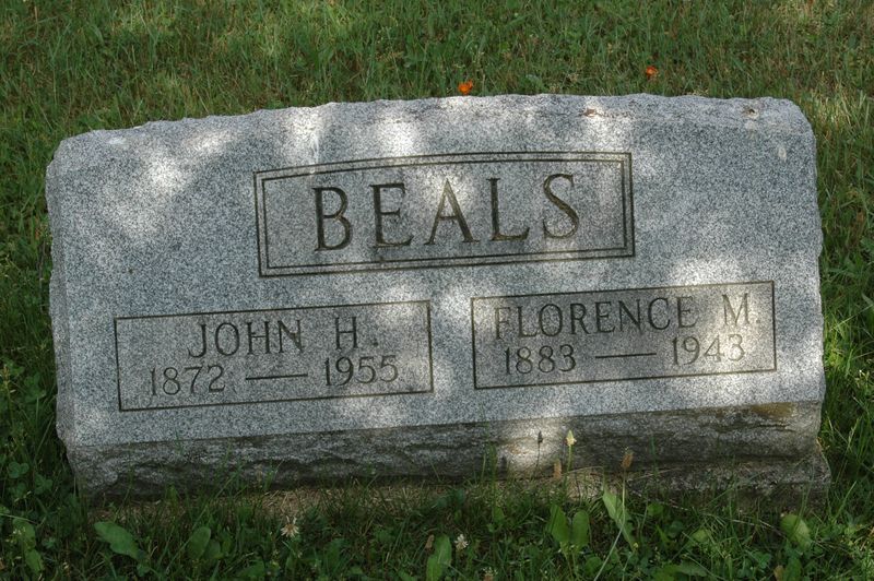File:Gravestone John H & Florence M Beals.jpg