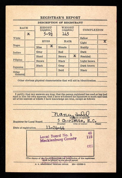 File:WW II draft card Donald Lee Williams back side.jpg